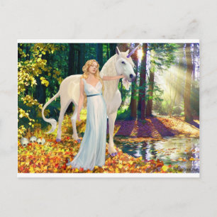 Maiden & Unicorn Healing Postcard
