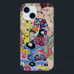 Maiden (Virgin), Gustav Klimt, Vintage Art Nouveau iPhone 15 Case<br><div class="desc">The Maiden (aka The Virgin) (1913) by Gustav Klimt is a vintage Victorian Era Art Nouveau fine art symbolism portrait painting. Several women yawning, stretching and sleeping in a bed covered with colourful mosaic pattern blankets. About the artist: Gustav Klimt (1862-1918) was an Austrian Symbolist painter and one of the...</div>