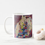 Maiden (Virgin), Gustav Klimt, Vintage Art Nouveau Coffee Mug<br><div class="desc">The Maiden (aka The Virgin) (1913) by Gustav Klimt is a vintage Victorian Era Art Nouveau fine art symbolism portrait painting. Several women yawning, stretching and sleeping in a bed covered with colourful mosaic pattern blankets. About the artist: Gustav Klimt (1862-1918) was an Austrian Symbolist painter and one of the...</div>