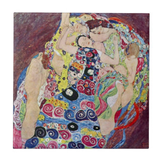 Maiden (Virgin), Gustav Klimt, Vintage Art Nouveau Tile