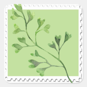 Maidenhair Fern Watercolor Floral Sticker