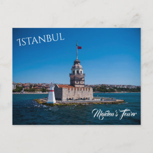 Maiden's Tower in Istanbul Postcard