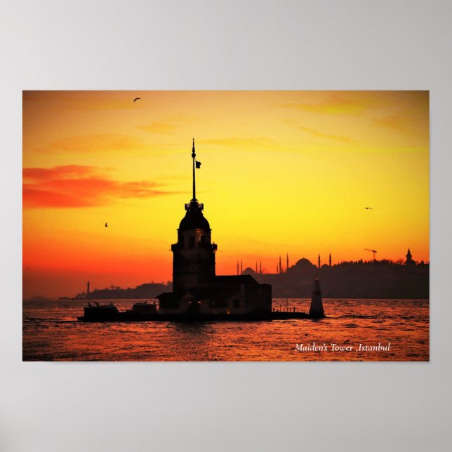 Maiden's Tower .Istanbul Turkey  Poster (Front)