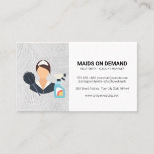 Maids Cleaning Services Appointment Card