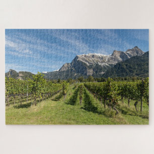 Maienfeld Graubünden Switzerland Vineyards Jigsaw Puzzle