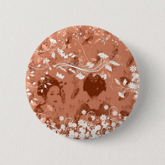 Maiko, Hana and Maneki Neko 6 Cm Round Badge