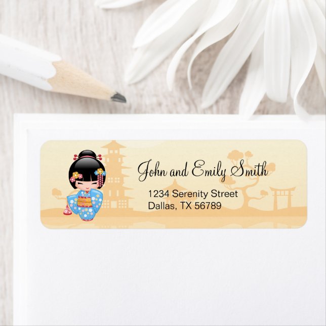 Maiko Kokeshi Doll - Cute Japanese Geisha Girl (Insitu)