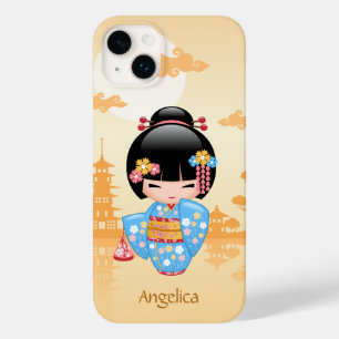 Maiko Kokeshi Doll - Cute Japanese Geisha Girl Case-Mate iPhone 14 Plus Case
