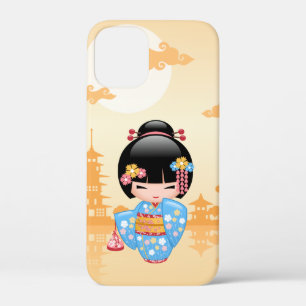 Maiko Kokeshi Doll - Cute Japanese Geisha Girl iPhone 12 Mini Case