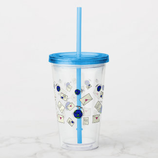 Mail Around The World Acrylic Tumbler
