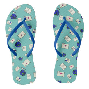 Mail Around The World Flip Flops