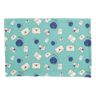 Mail Around The World Pillowcase
