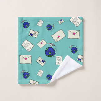 Mail Around The World Wash Cloth