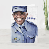 Mail Carrier African American Male Birthday