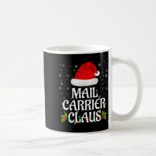 Mail Carrier Claus Christmas Lights Pajama Family Coffee Mug