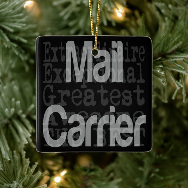 Mail Carrier Extraordinaire Ceramic Ornament (Tree)
