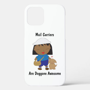 Mail Carrier Female Black Funny Personalise iPhone 12 Case