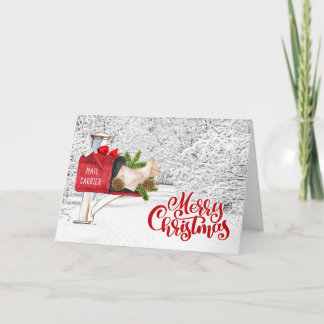 Mail Carrier / Postal Worker Christmas Holiday Card