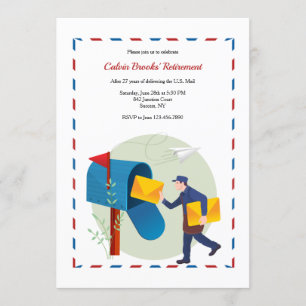 Mail Carrier Retirement Party Invitation