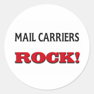 Mail Carriers Rock Classic Round Sticker