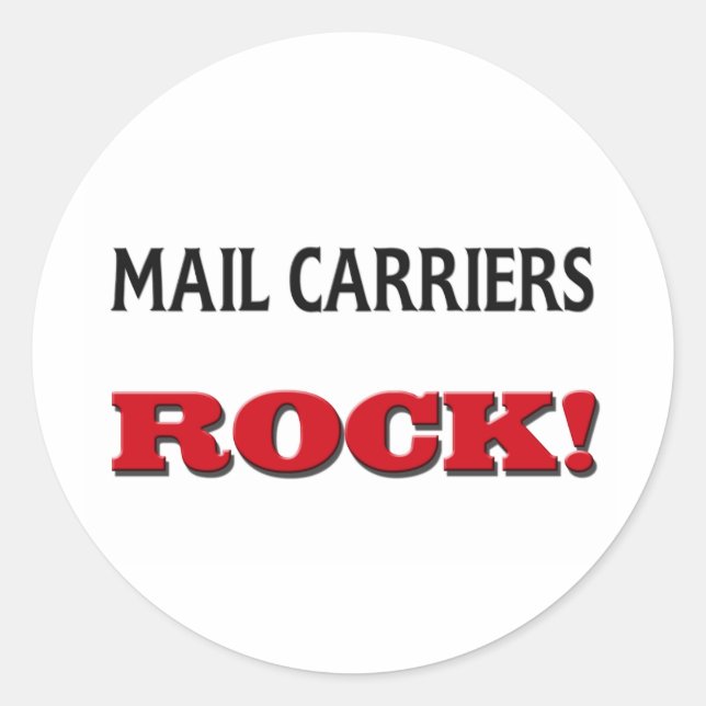 Mail Carriers Rock Classic Round Sticker (Front)