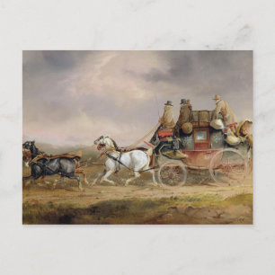 Mail Coaches on the Road: The Louth-London Royal M Postcard