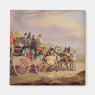 Mail Coaches on the Road: The 'Quicksilver' Devonp Magnet