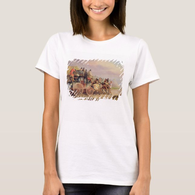 Mail Coaches on the Road: The 'Quicksilver' Devonp T-Shirt (Front)