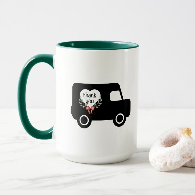 Mail Delivery Thank You Mug (With Donut)