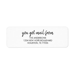 Mail From Address Labels