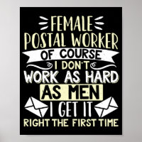 Mail Lady Carrier Female Postal Worker