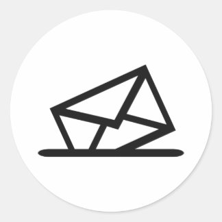 Mail - Letter Classic Round Sticker