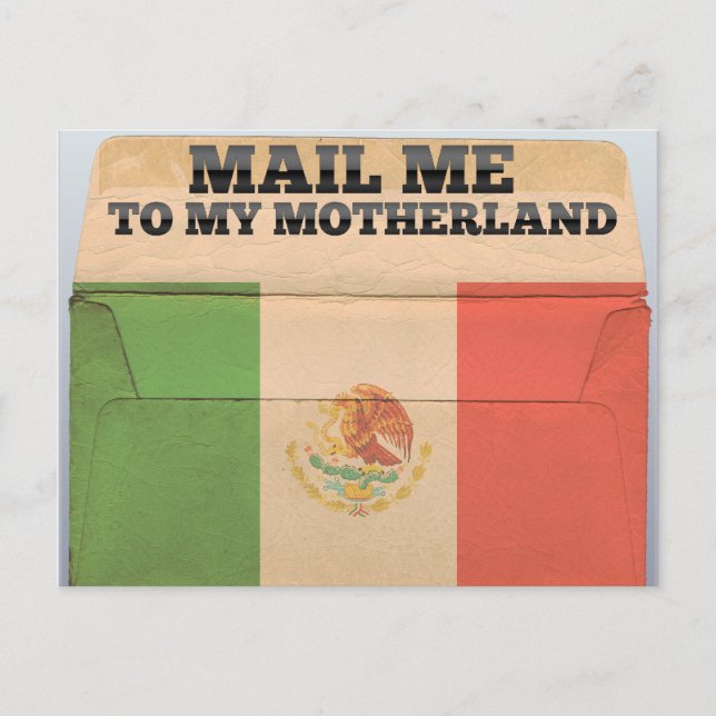 Mail me to Mexico Postcard (Front)