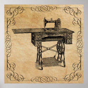 MAIL ORDER SEWING MACHINE by SEARS  1907 Poster