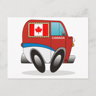 Mail Truck Canada Postcard
