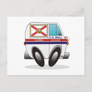 Mail Truck FLORIDA Postcard