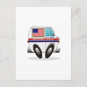 Mail Truck UNITED STATES Postcard