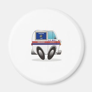 Mail Truck WISCONSIN Magnet