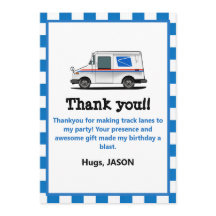 Mail Van Special Delivery Boys Birthday
