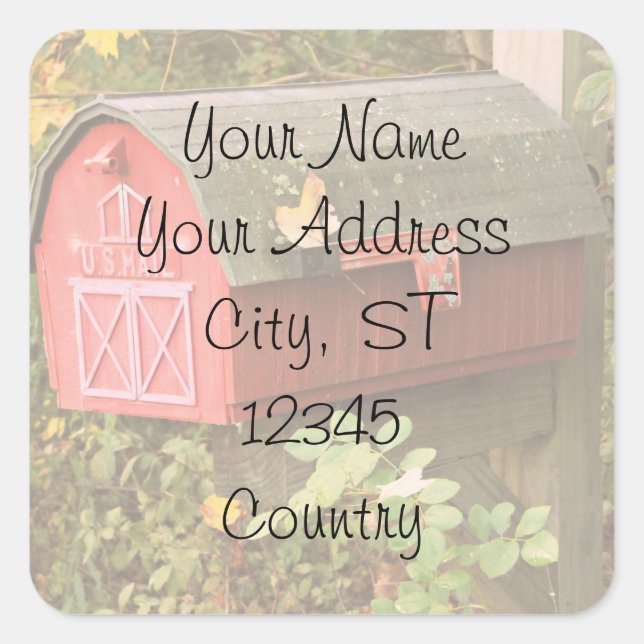 Mailbox Address Sticker (Front)