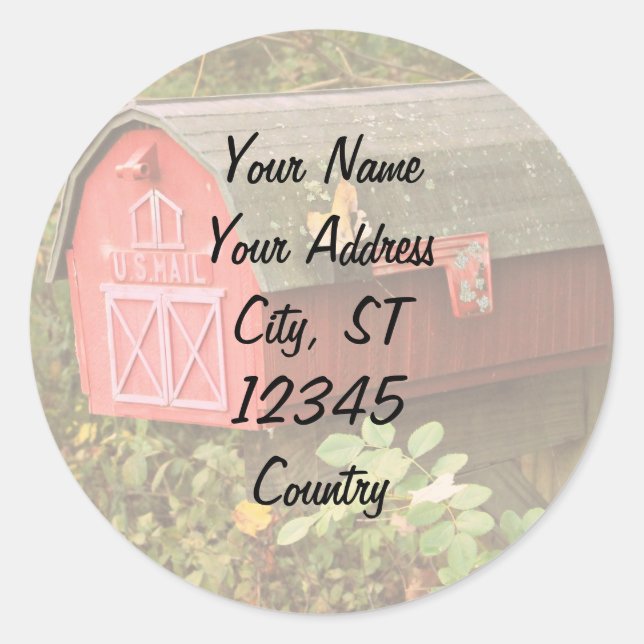 Mailbox Address Sticker (Front)