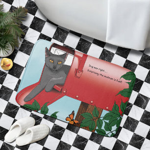 Mailbox Cat Bath Mat