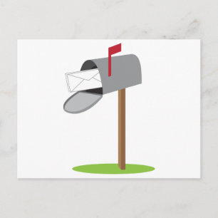 Mailbox & Letter Postcard