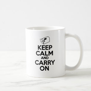Mailcarrier Keep Calm and Carry On Coffee Mug