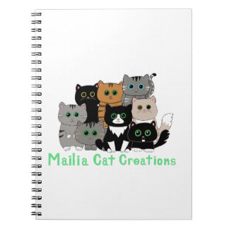 Mailia Cat Creations Cat Family Notebook