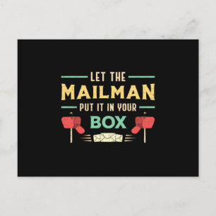 Mailman Day Post Postman Mail Job Delivery Gift Postcard