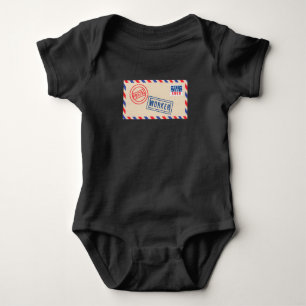 Mailman Postal Worker Mail Envelope Baby Bodysuit