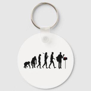 Mailman postman courier service gifts key ring