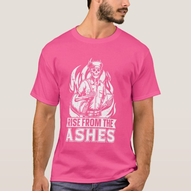 Mailman Skeleton Postman - Postal Worker Mail Carr T-Shirt (Front)