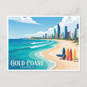 Main Beach Gold Coast Australia Postcard